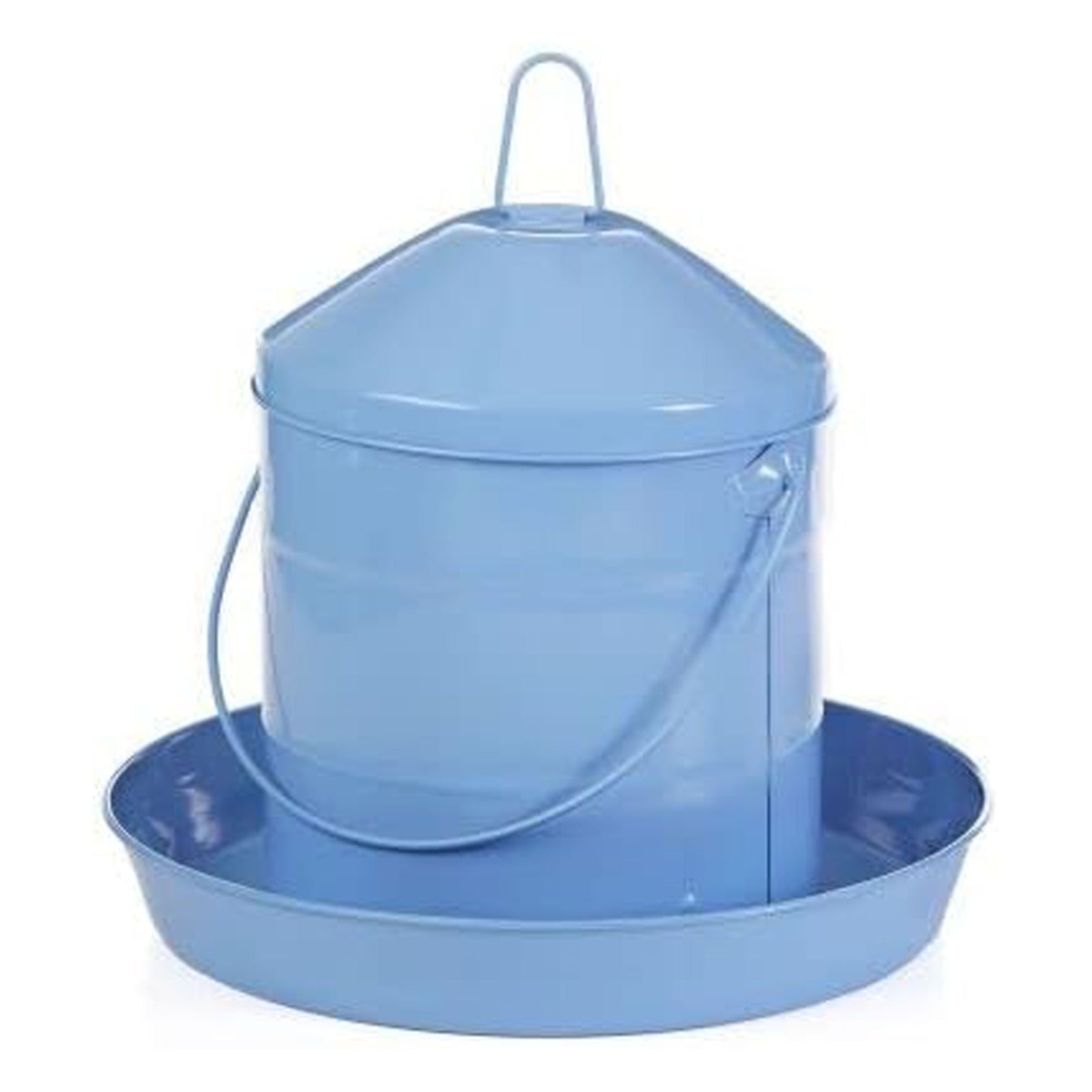 Double-Tuf 17lb Hanging Galvanized Poultry Feeder, Automatic Chicken/Duck Feeder - VMInnovations