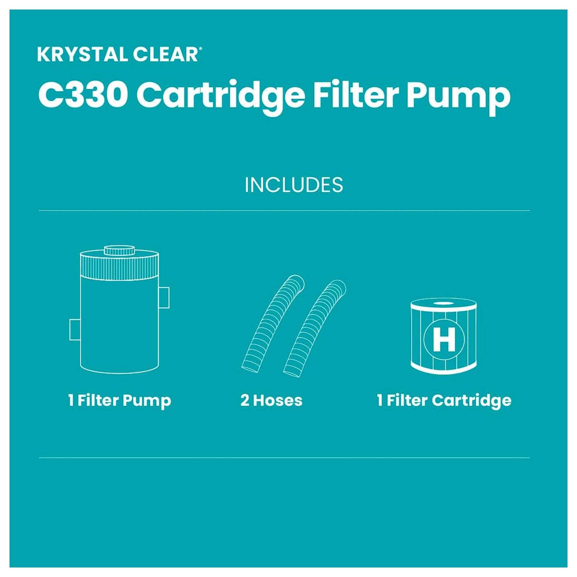 INTEX Cartridge Filter Pump for Above Ground Pools, Pump Flow Rate (Open Box)
