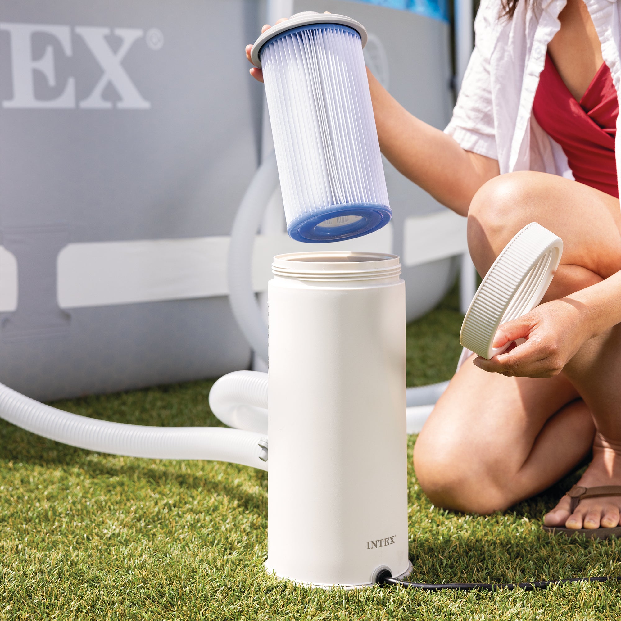 INTEX C1000 Cartridge Filter Pump for Above Ground Pool (Used)