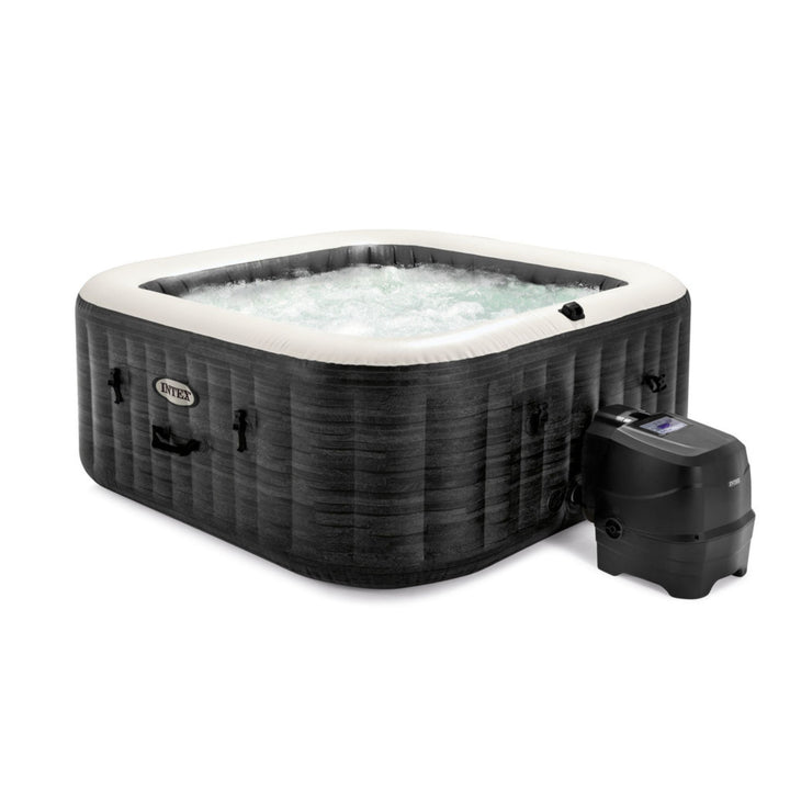 Intex PureSpa Greystone Deluxe Spa Set, 170 Jet Hot Tub, 77"x28" (Open Box)
