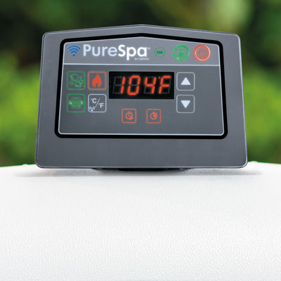 Intex PureSpa Greystone Deluxe Spa Set, 170 Bubble Jet Hot Tub w/ Cover (Used) - VMInnovations