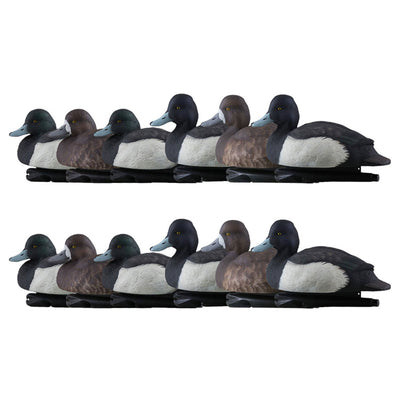 Avian X Topflight Blue Bills Duck Decoys with Weight Forward Swim Keel, 12 Pack