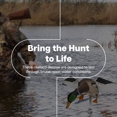 Avian X PowerFlight Smart Motion Mallard Spinning Weatherproof Decoy, 3 Pack
