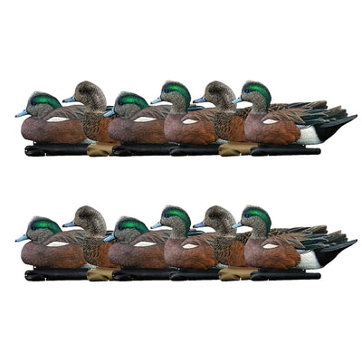 Avian X Topflight Wigeons, Rugged Realistic Floating Decoys, 12 Pack, Multicolor
