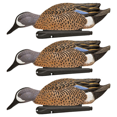 Avian X Topflight Blue-Winged Teal Duck, Realistic Floating Duck Decoy, Set of 3
