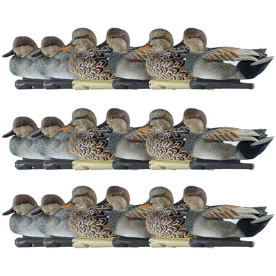 Avian X Topflight Gadwall Decoys Realistic Gray Ducks, Set of 18, Multicolor