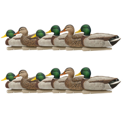 Avian X Top Flight Open Water Mallards Decoys, Ultra Realistic Floating, 12 Pack