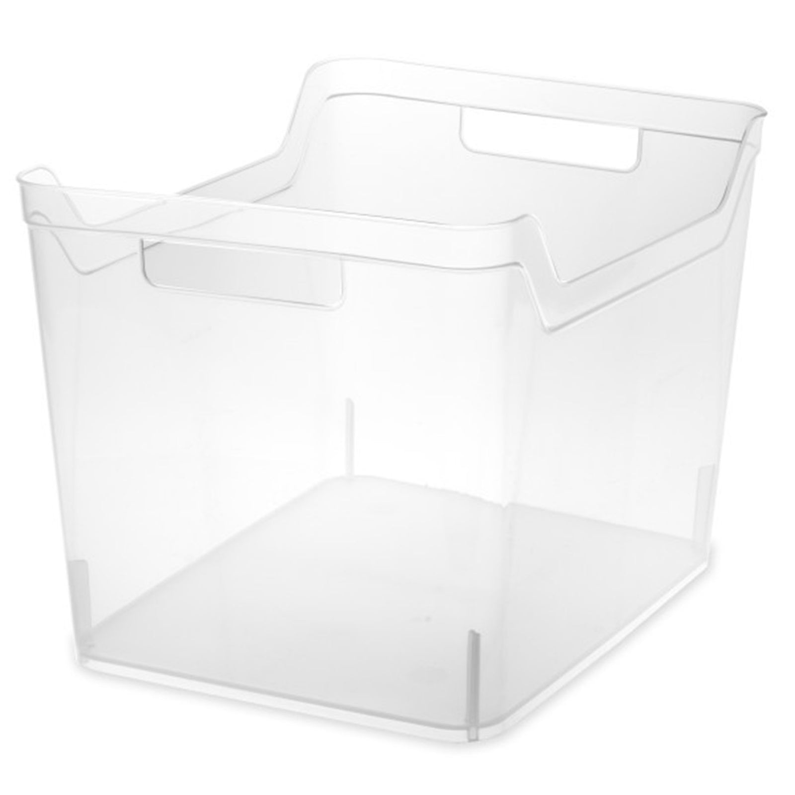 Sterilite Wide Shelf Home Office Storage Organizing Plastic Bin, 6 Pack, Clear - VMInnovations