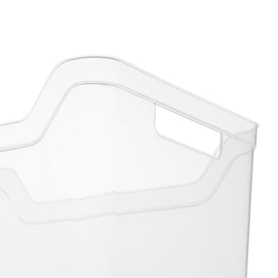 Sterilite Wide Shelf Home Office Storage Organizing Plastic Bin, 18 Pack, Clear - VMInnovations