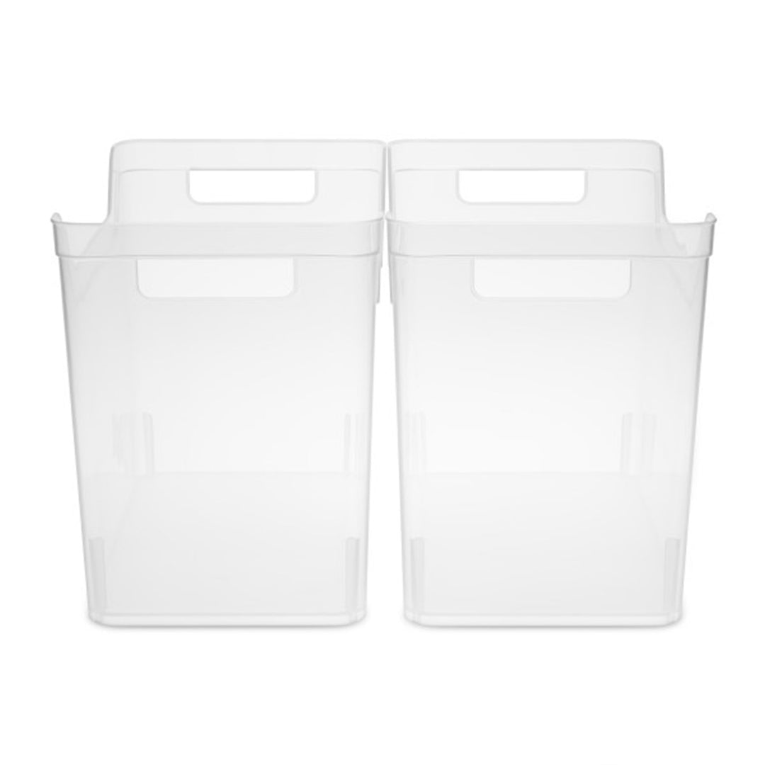 Sterilite Medium Shelf Home Storage Organizing Plastic Container, 12 Pack, Clear