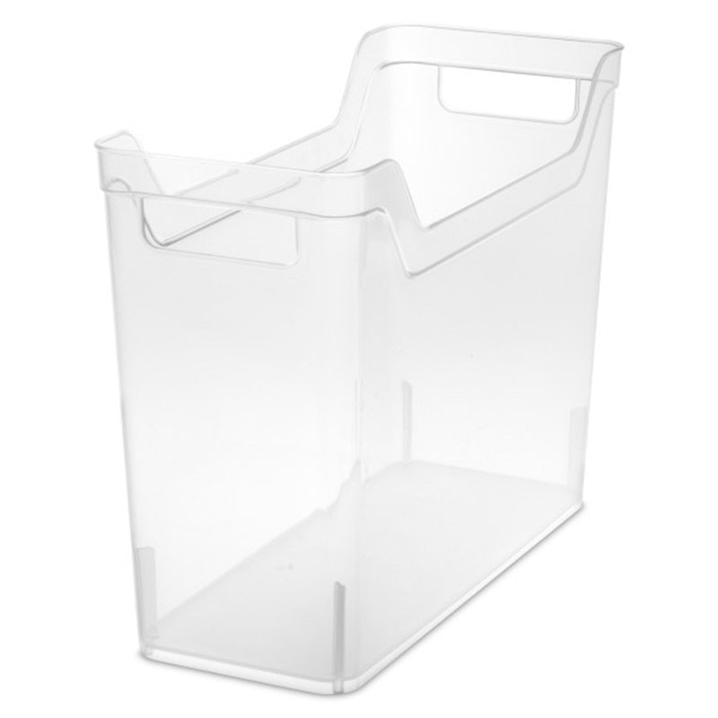 Sterilite Narrow Shelf Home Storage Organizing Plastic Container, 24 Pack, Clear