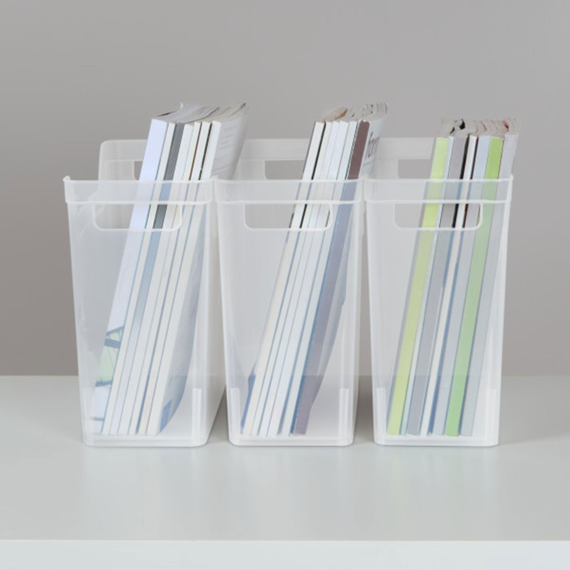 Sterilite Narrow Shelf Home Storage Organizing Plastic Container, 6 Pack, Clear - VMInnovations