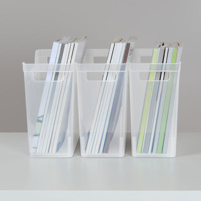 Sterilite Narrow Shelf Home Storage Organizing Plastic Container, 12 Pack, Clear