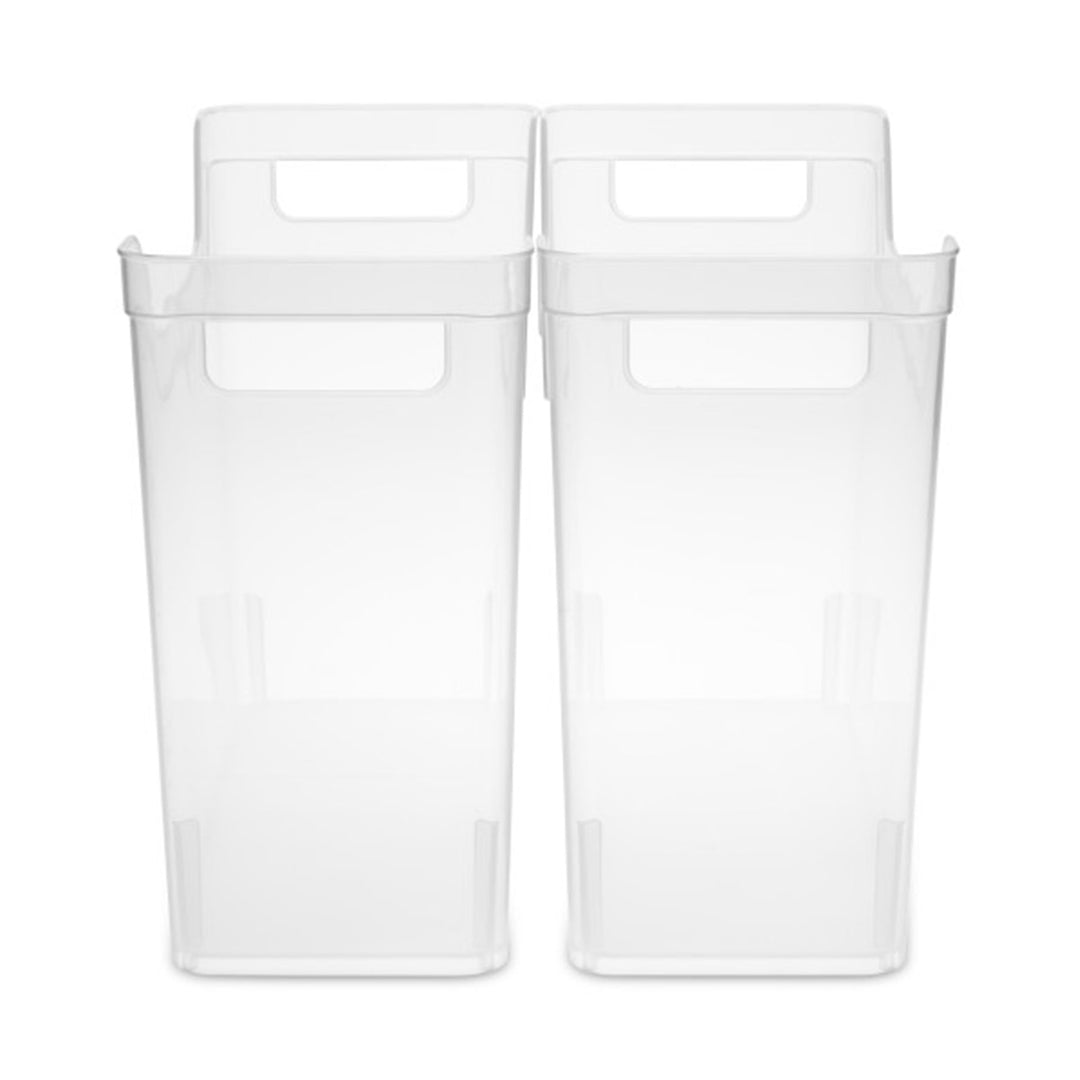 Sterilite Narrow Shelf Home Storage Organizing Plastic Container, 12 Pack, Clear