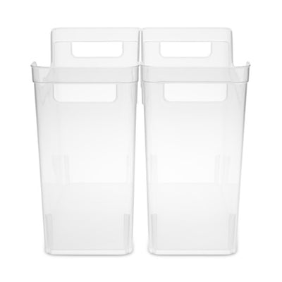 Sterilite Narrow Shelf Home Storage Organizing Plastic Container, 24 Pack, Clear