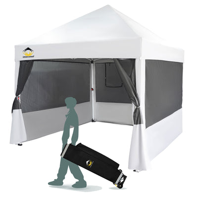 Crown Shades 10 x 10 Foot Instant Canopy Commercial Shelter with 4 Net (Used) - VMInnovations