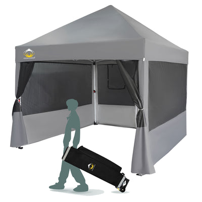 Crown Shades 10 x 10 Foot Instant Canopy Commercial Shelter with 4 Nets (Used) - VMInnovations