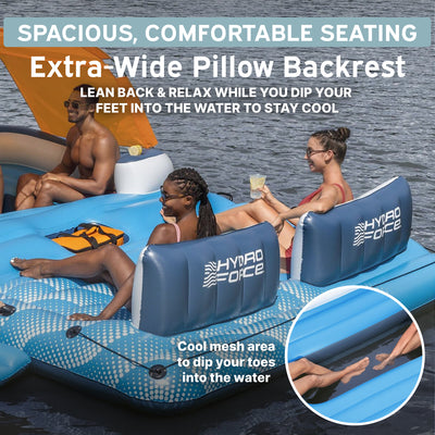 Bestway CoolerZ Tropical Breeze 6 Person Inflatable Party Island Float(Open Box)