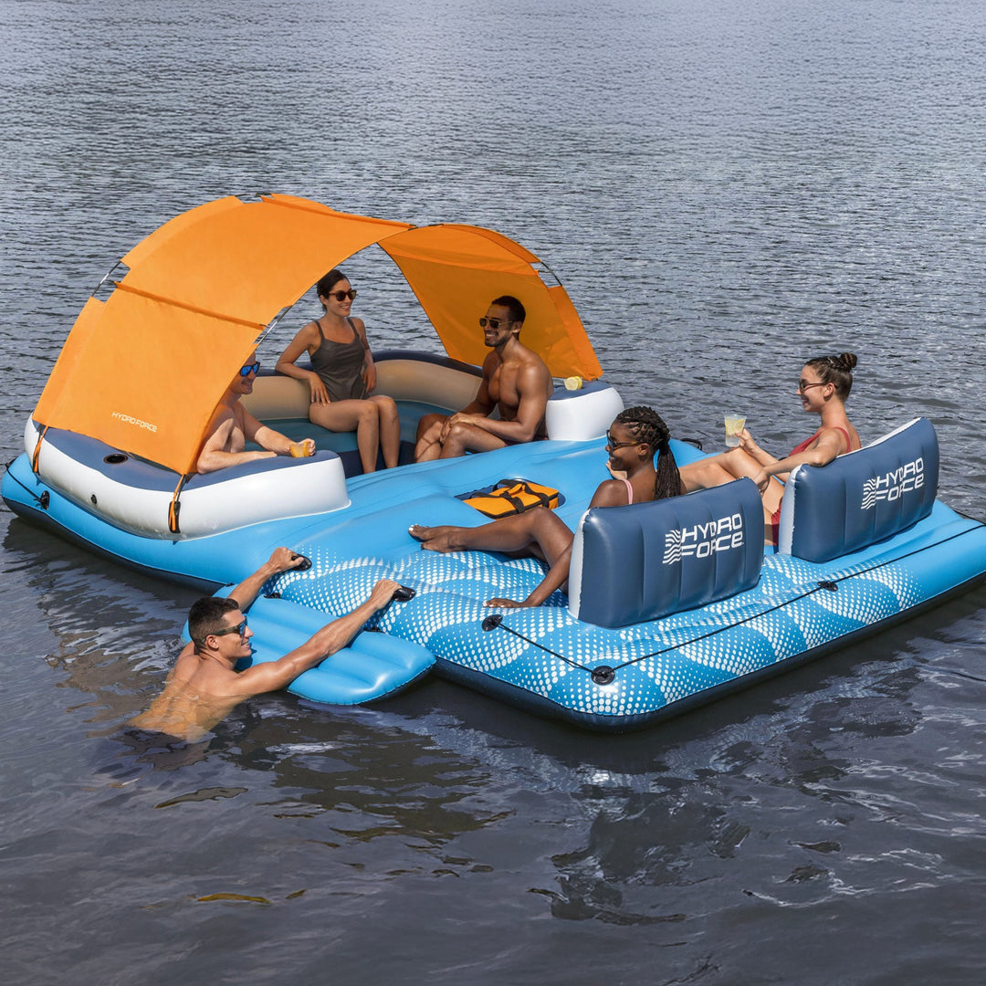 Bestway CoolerZ Tropical Breeze 6 Person Inflatable Party Island Float(Open Box)