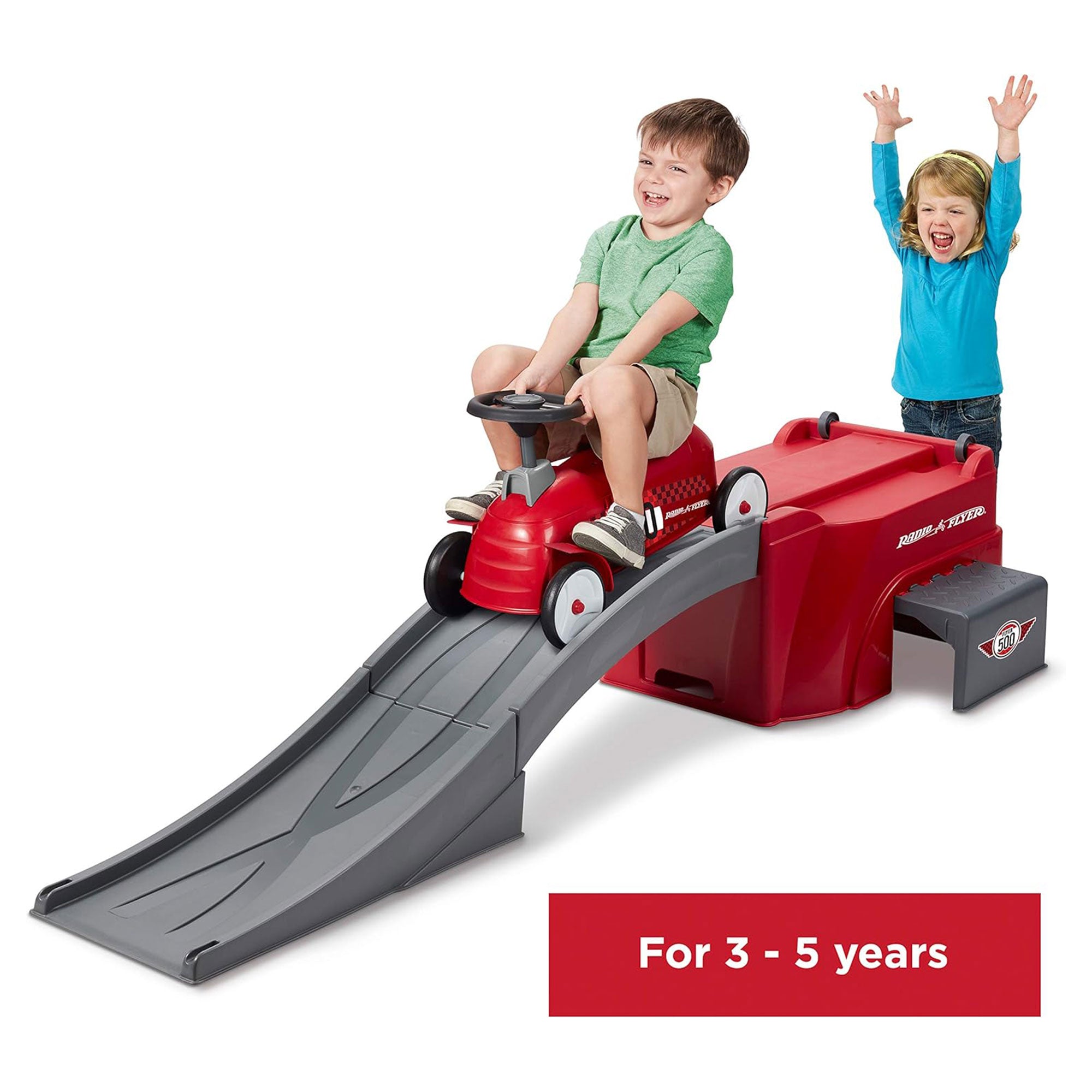 Radio Flyer 500 Toddler Ride On Toy w/Ramp & Easy Storage Design (Open Box) - VMInnovations