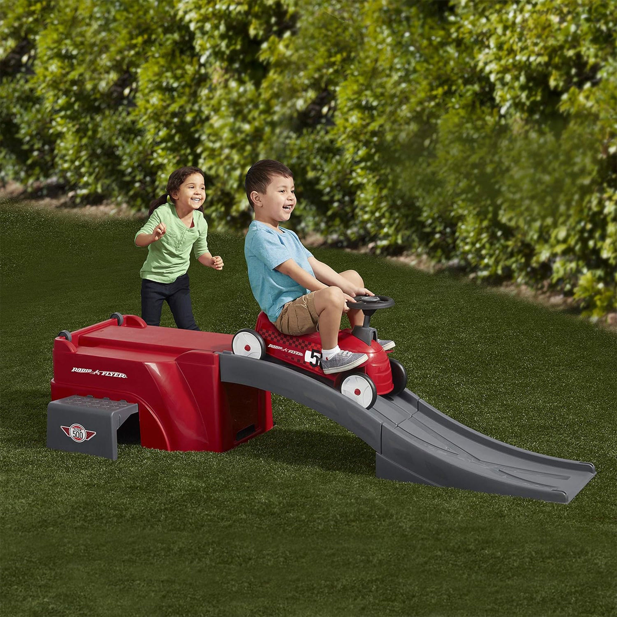 Radio Flyer 500 Toddler Ride On Toy with Ramp and Easy Storage Design for Kids - VMInnovations