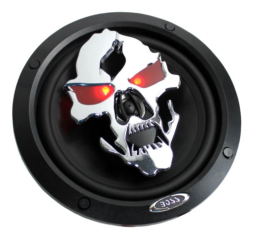4) NEW BOSS SK652 6.5” 600W 2-Way Full Range Skull Car Audio Speakers 2 PAIR