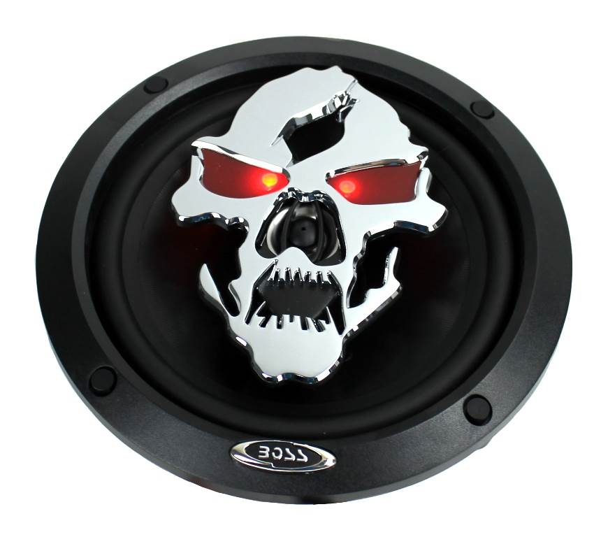 4) NEW BOSS SK652 6.5” 600W 2-Way Full Range Skull Car Audio Speakers 2 PAIR