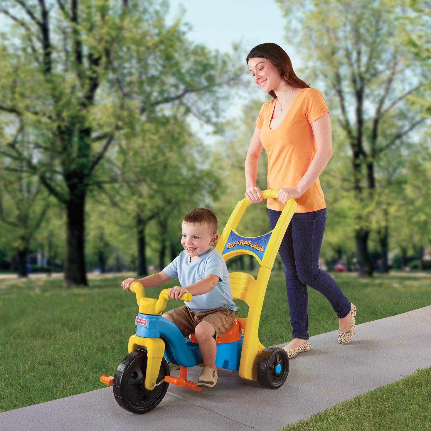 Fisher Price Rock, Roll 'n Ride Ride-On Trike/Tricycle (Open Box)