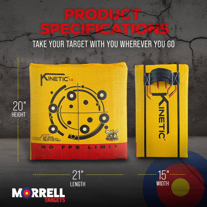 Morrell Targets 2-Side Jacket Kinetic 1.0 Field Point Archery Bag Target, 4 Pack