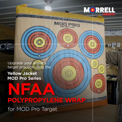Morrell Jacket MOD Pro Series-NFAA Polypropylene Archery Target, 2 Pack, Tan - VMInnovations