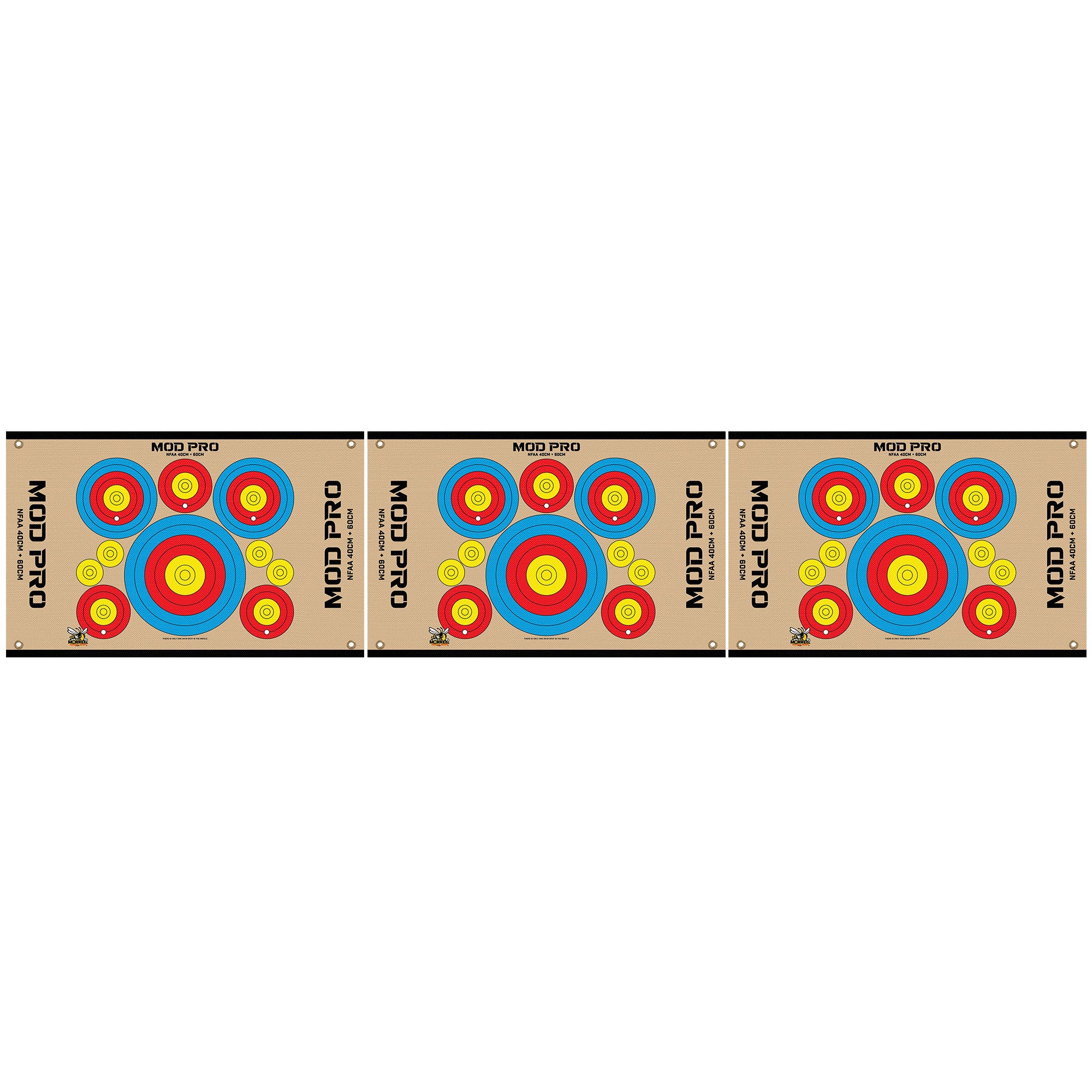 Morrell Jacket MOD Pro Series-NFAA Polypropylene Archery Target, 3 Pack, Tan - VMInnovations
