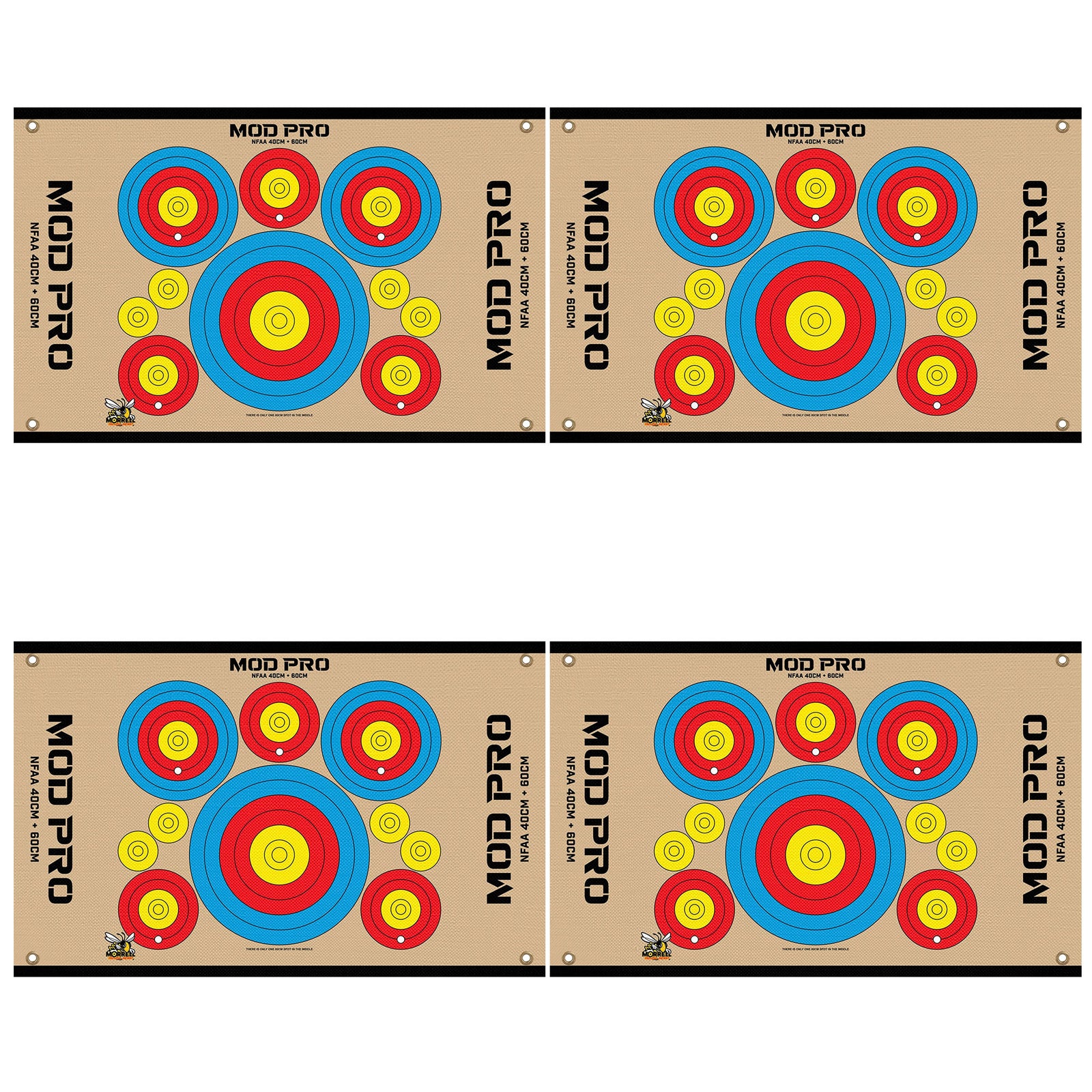 Morrell Jacket MOD Pro Series-NFAA Polypropylene Archery Target, 4 Pack, Tan - VMInnovations