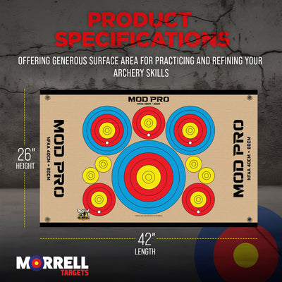 Morrell Jacket MOD Pro Series-NFAA Polypropylene Archery Target, 4 Pack, Tan