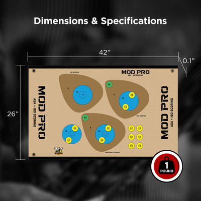Morrell Yellow Jacket MOD Pro ASA & IBO Shooting Bullseyes with Scoring, 2 Pack - VMInnovations