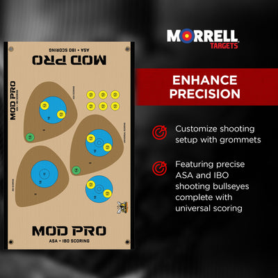 Morrell Yellow Jacket MOD Pro ASA & IBO Shooting Bullseyes with Scoring, 3 Pack - VMInnovations