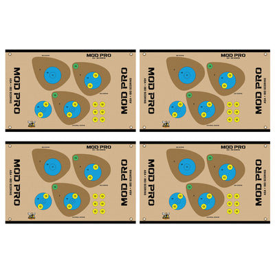Morrell Yellow Jacket MOD Pro ASA & IBO Shooting Bullseyes with Scoring, 4 Pack - VMInnovations