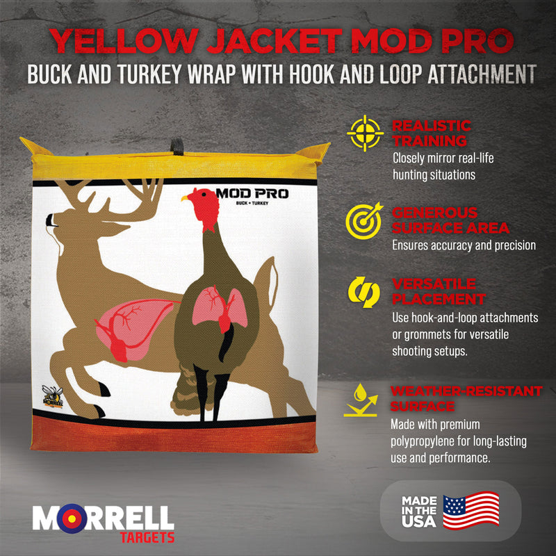 Morrell Yellow Jacket MOD Pro Buck & Turkey Wrap w/Hook & Loop Attachment, 2 Pk