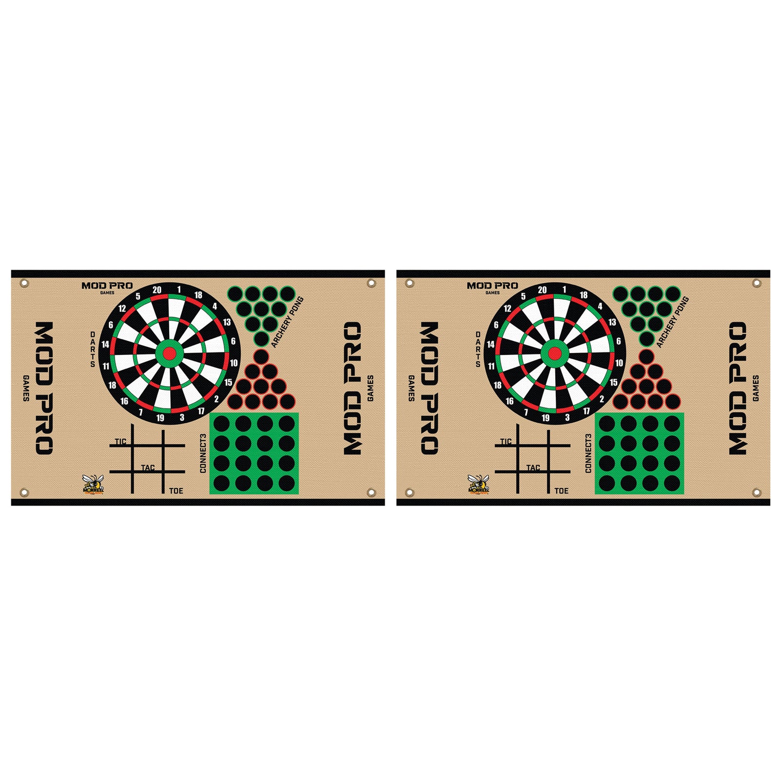 Morrell Yellow Jacket MOD Pro Games Wrap with Archery Pong Bullseye, 2 Pack, Tan - VMInnovations