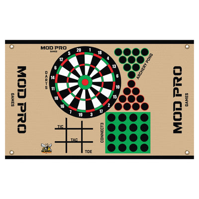 Morrell Yellow Jacket MOD Pro Games Wrap with Archery Pong Bullseye, 4 Pack, Tan - VMInnovations