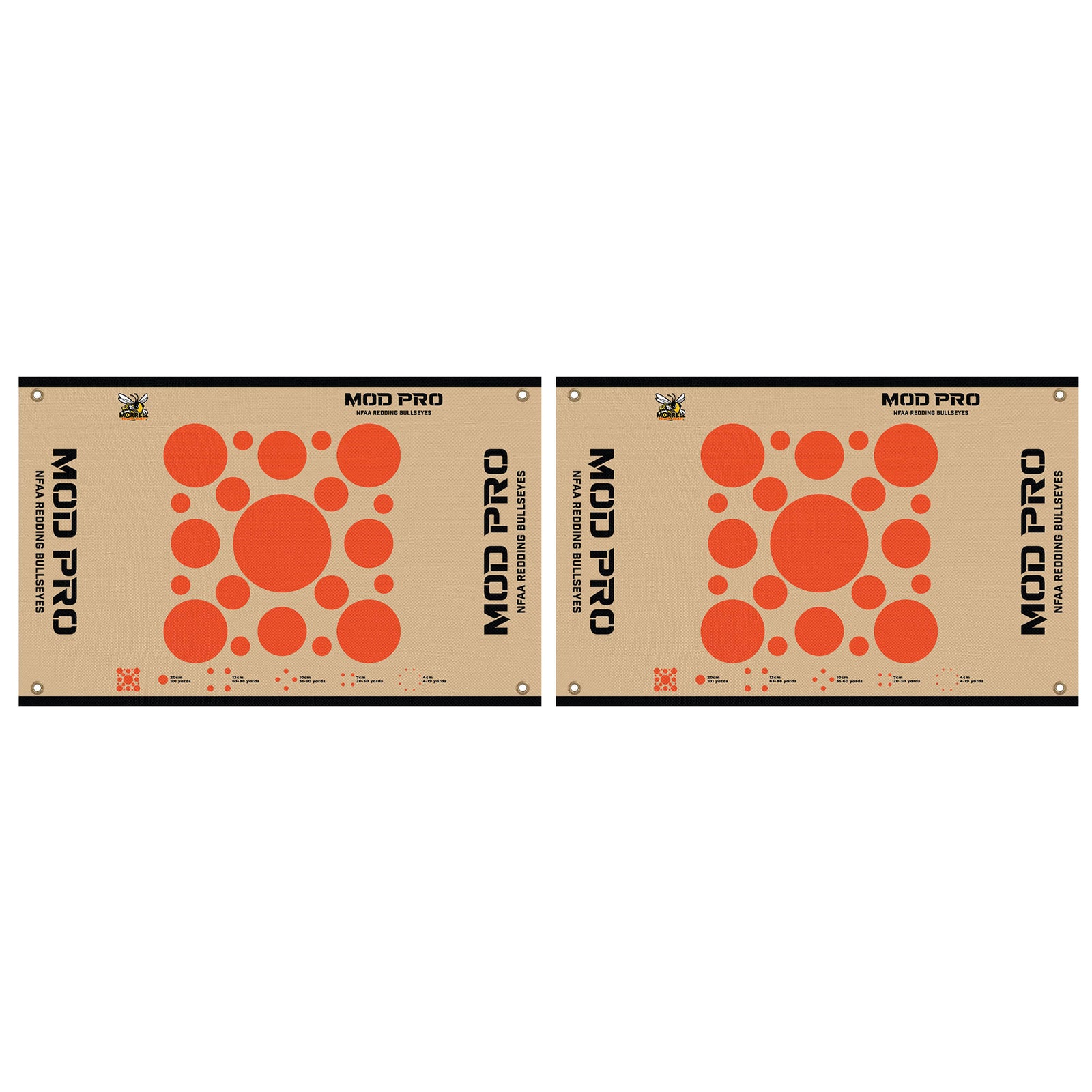 Morrell Yellow Jacket MOD Pro Redding NFAA Bullseyes Wrap w/ Hook & Loop, 2 Pack - VMInnovations