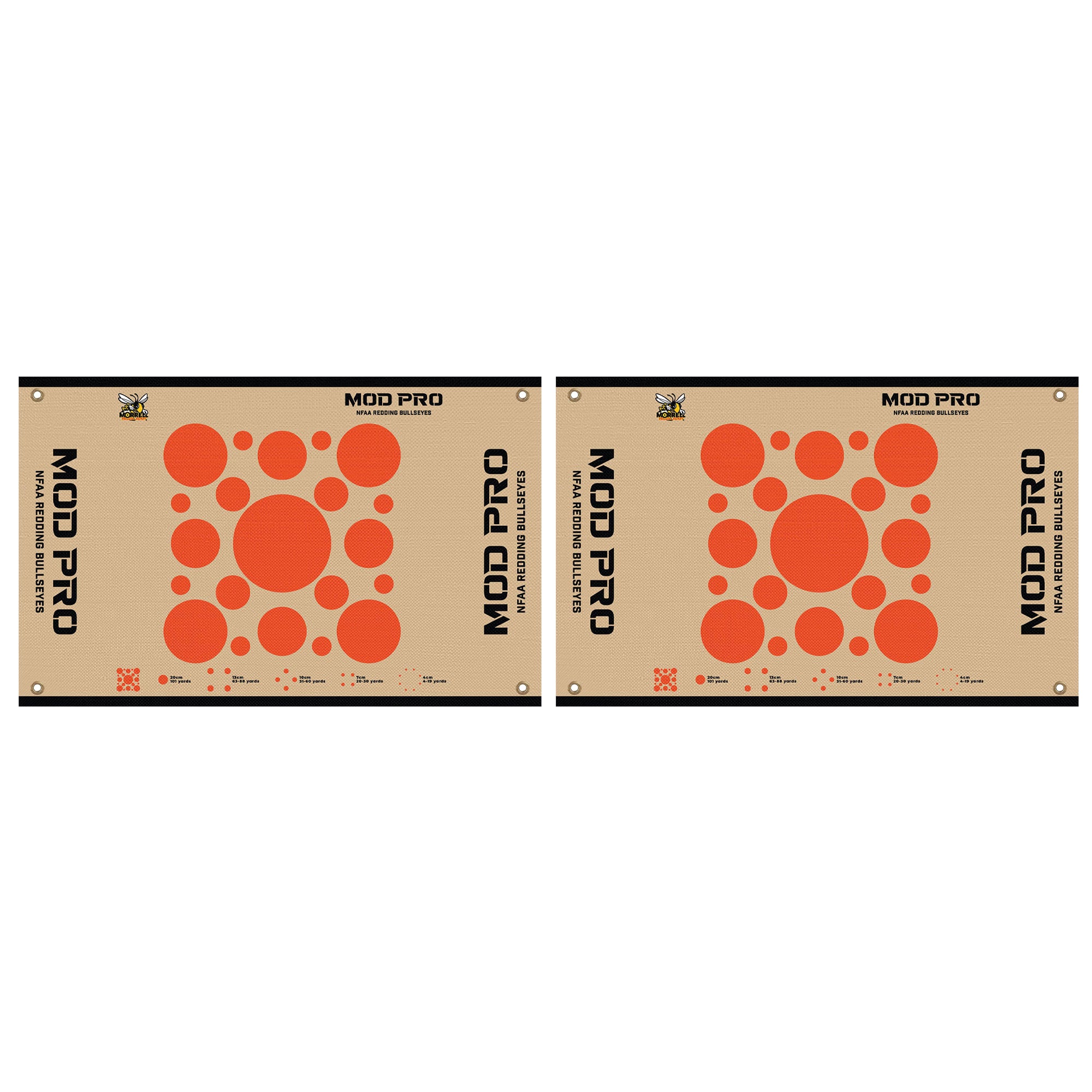 Morrell Yellow Jacket MOD Pro Redding NFAA Bullseyes Wrap w/ Hook & Loop, 2 Pack - VMInnovations