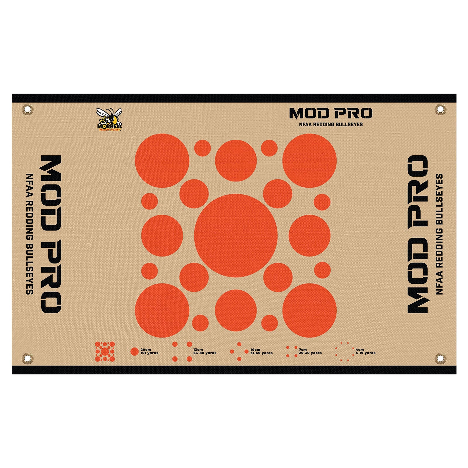 Morrell Yellow Jacket MOD Pro Redding NFAA Bullseyes Wrap w/ Hook & Loop, 4 Pack - VMInnovations