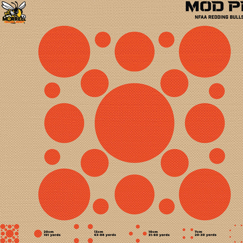 Morrell Yellow Jacket MOD Pro Redding NFAA Bullseyes Wrap w/ Hook & Loop, 4 Pack