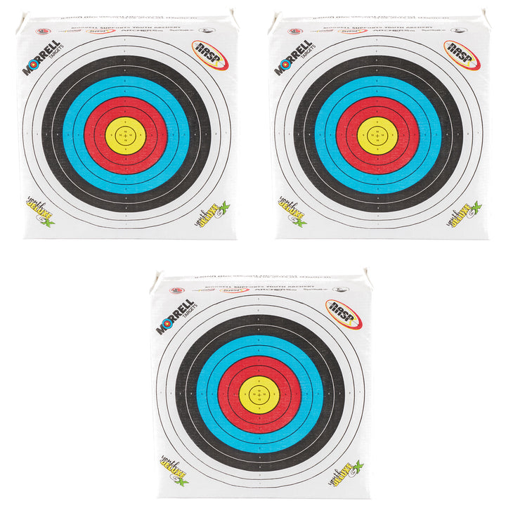 Morrell Youth Deluxe GX Range NASP Field Point Archery Bag Target, 3 Pack, Multi