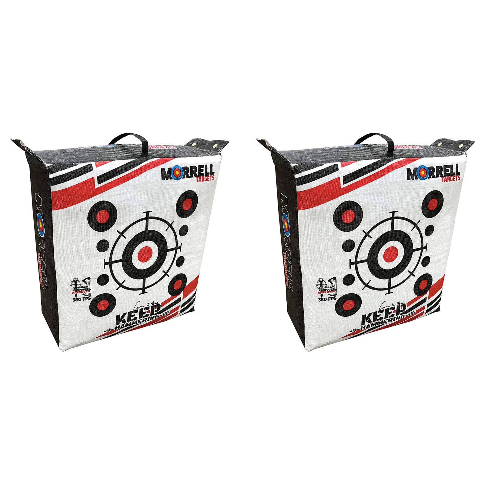 Morrell Outdoor Keep Hammering 54Lb Adult Field Point Archery Bag Target, 2 Pack - VMInnovations