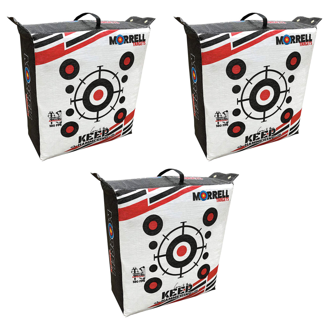 Morrell Outdoor Keep Hammering 54Lb Adult Field Point Archery Bag Target, 3 Pack