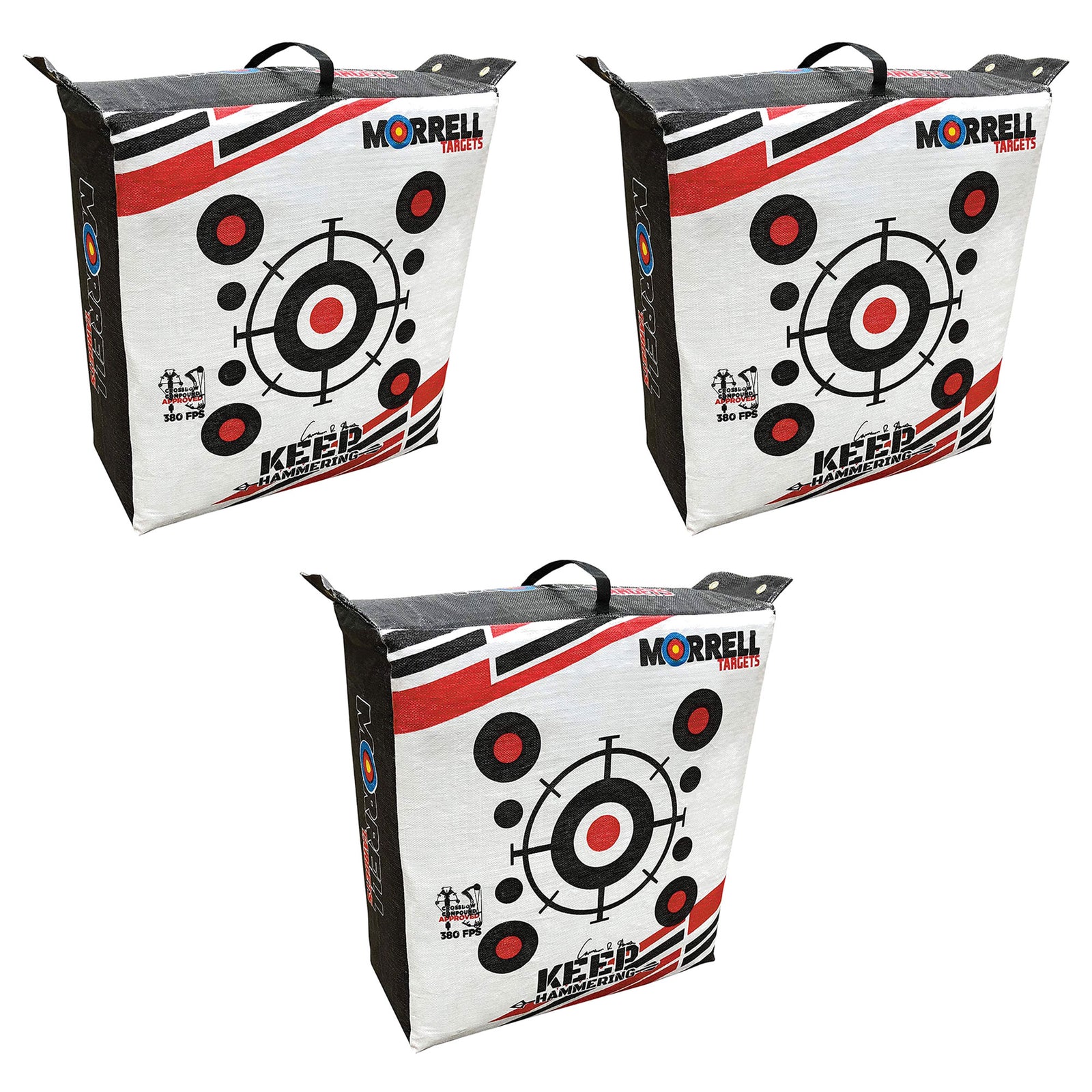 Morrell Outdoor Keep Hammering 54Lb Adult Field Point Archery Bag Target, 3 Pack - VMInnovations