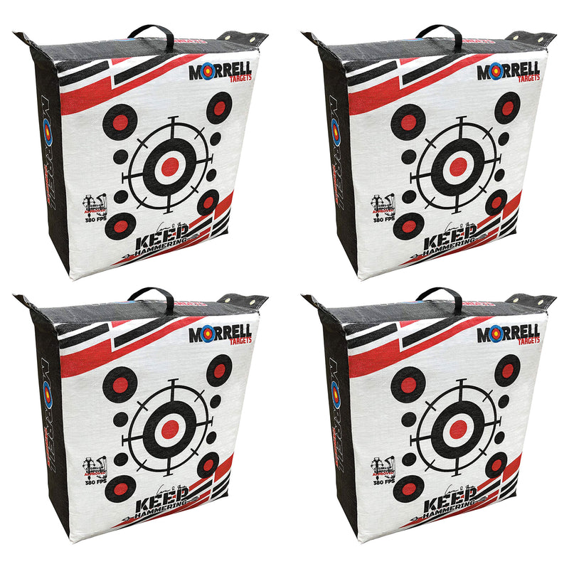 Morrell Outdoor Keep Hammering 54Lb Adult Field Point Archery Bag Target, 4 Pack