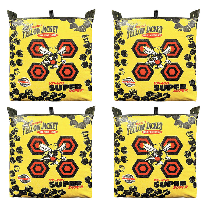 Morrell Super Duper Archery Bag Targets for High-Speed Bows, 4 Pack, Yellow