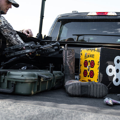 Morrell Yellow Jacket 380 FPS Crossbow Cube Targets with Carry Handle, 4 Pack - VMInnovations